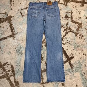 Vintage Levi's 517 Orange Tab Bootcut Jeans Size 34x34 90s Western